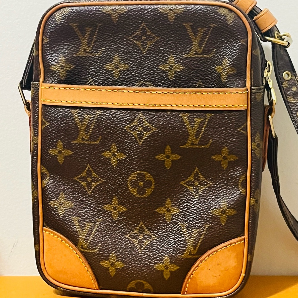 Louis Vuitton Brown and Tan Monogram Crossbody Bag